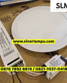 Lampu Downlight LED Panel 18 Watt + Battery Powerpack