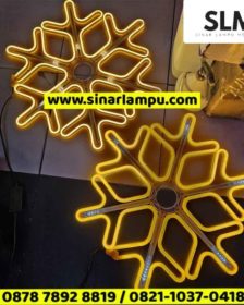 Lampu Hias Dekorasi LED Snow Cahaya Kuning + Adaptor ke Listrik