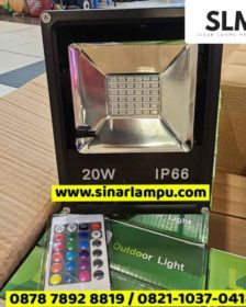 Lampu Sorot RGB 20 Watt LED SMD IP66 + Remote Control