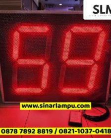 Lampu Display Angka 2 Digit 20 inch Ukuran Besar 85x70x8 CM