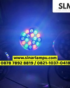 Lampu Kolam Underwater 18W RGB DC 24V 1 Kabel 5 jalur (RGB+-)