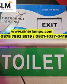 Lampu Emergency Sign TOILET 5W LED 220-240V