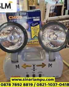 Emergency Twin Lamp CMOS BW-262 6V Body Abu-abu