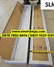 Kap Lampu TKI Cover Akrilik Susu 1x16 Watt atau 1x18 Watt LED