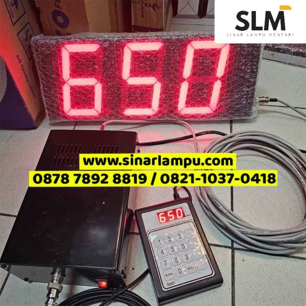 Lampu Display Gereja 3 Digit 5 Inch Cahaya Merah