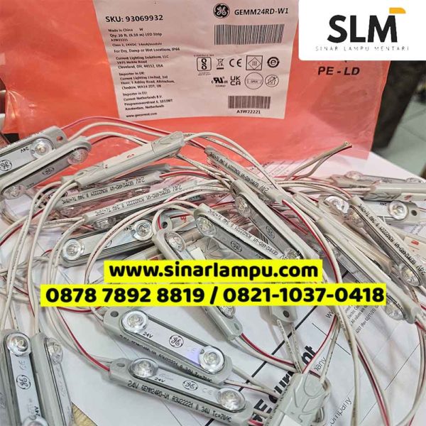 Lampu LED Module 2 Mata GE DC 24 Volt Cahaya Putih