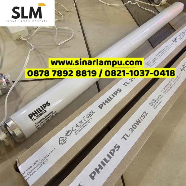 Lampu TL Bayi Biru 20 Watt 60CM Blue Light Philips
