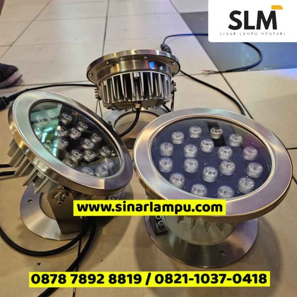 Lampu Kolam 36W RGB DMX DC 24V 18 Mata x 2 Watt (OB)
