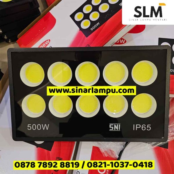 Lampu Sorot 500 Watt 10 Mata LED COB IP65 Waterproof