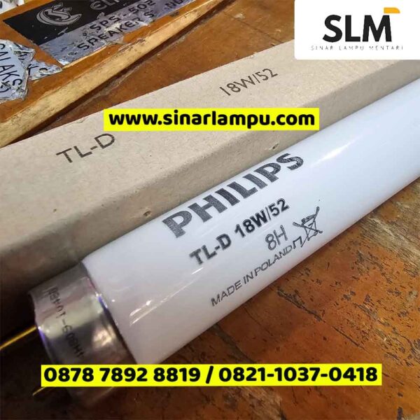 Lampu TL Bayi Philips T10 18 Watt 60cm Made in Poland