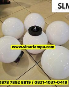 Lampu Taman Bulat Akrilik Dia. 15cm 20cm 25cm 30cm 40cm