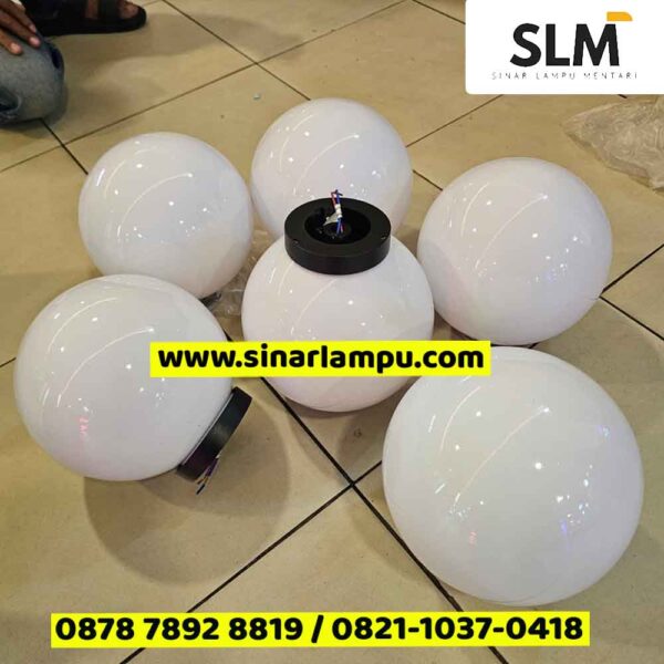 Lampu Taman Bulat Akrilik Dia. 15cm 20cm 25cm 30cm 40cm