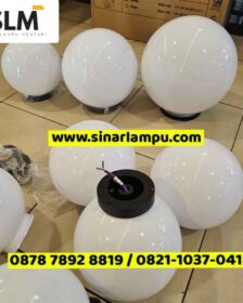 Lampu Taman Bulat Akrilik biasa Dia. 20cm 25cm 30cm