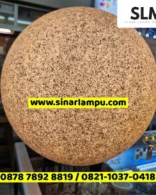 Lampu Taman Bulat White Granite Dia. 40cm 50cm 60cm 70cm