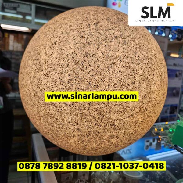Lampu Taman Bulat White Granite Dia. 40cm 50cm 60cm 70cm