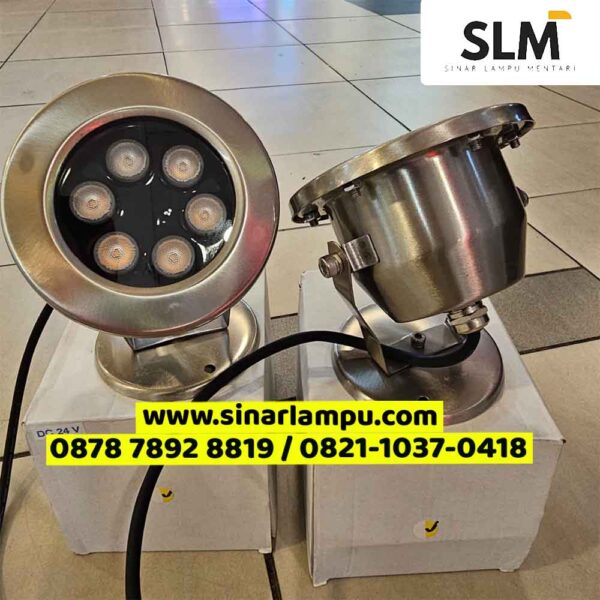 Lampu Sorot Kolam Underwater DC 24V 6 Watt 3000K 6000K RGB