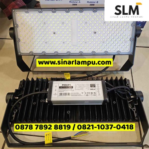 Lampu Sorot LED 200 Watt 1 baris modul Tafo Philips Xitanium