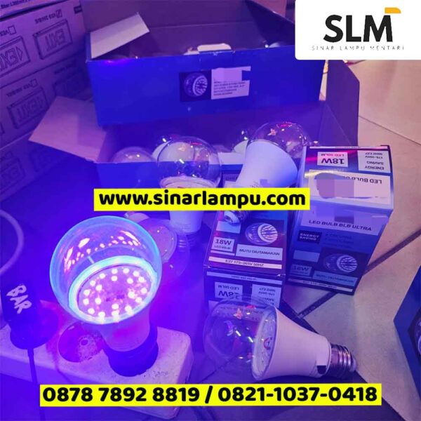 Lampu Bohlam LED Bulb UV BLB Ultra 18W E27 Cahaya Ungu