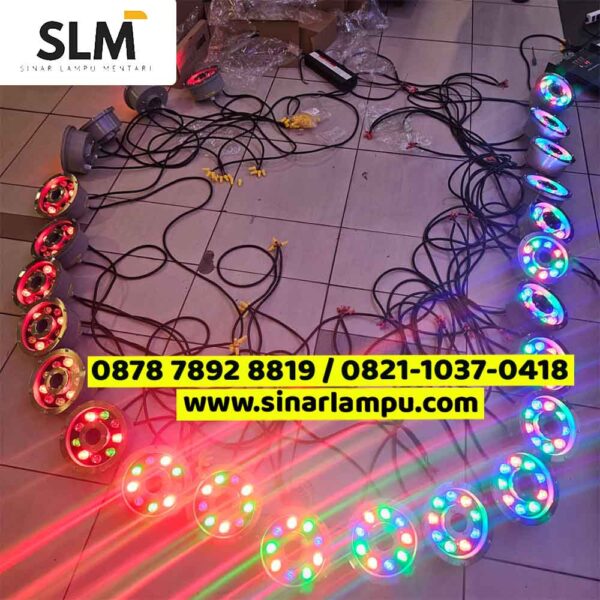 Lampu Kolam Air Mancur RGB DMX Controller DC 24V 9 Watt IP68
