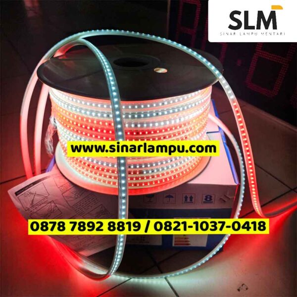 Lampu Hias Selang Merah Putih 100m 220v 2835 120D Waterproof