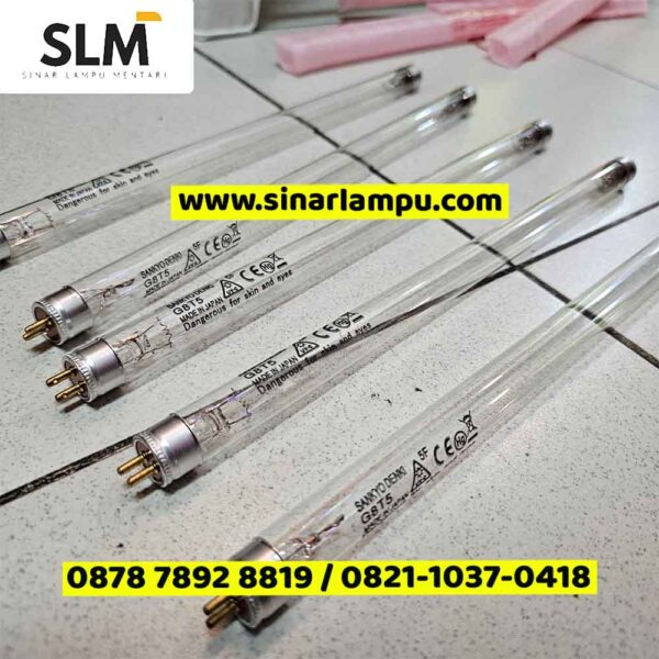 Lampu TL UV Kuman 8 Watt G8T5 Sankyo Denki Made in Japan