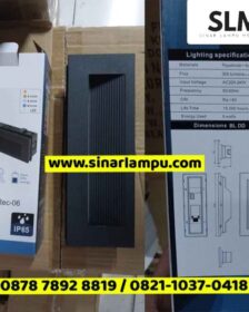 Lampu Tangga 6 Watt 3CCT 3000K 4000K 6500K IP65 Body Hitam