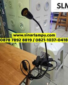 Lampu Dinding Baca Model Jepit Hitam Fitting E27