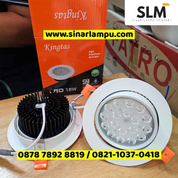 Lampu Downlight LED Spotlight Kingtas 18 Watt 18mata