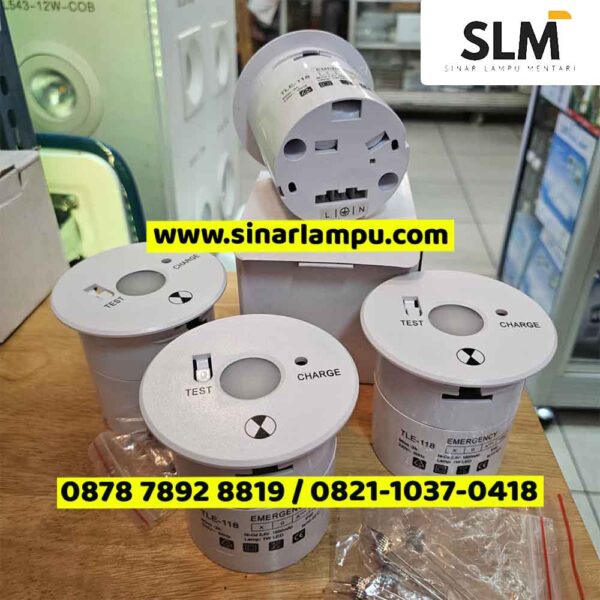 Lampu Downlight UFO Emergency 1W LED 90Lm IP20