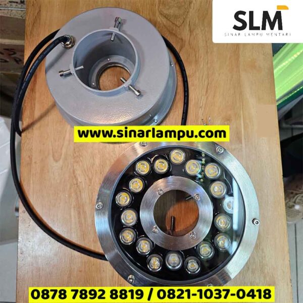 Lampu Kolam Air Mancur 18 Watt 18 Mata LED Dia. 18cm