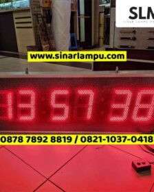 Jam Digital 6 Digit 8inch (Jam : Menit : Detik) 110cm x 40cm x 8cm