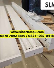 Kap Lampu Gantung Hanging Lamp Body Putih 2x18 Watt LED