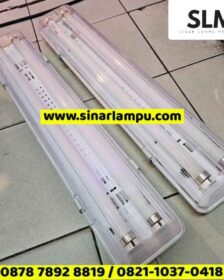 Kap Lampu Waterproof 2x18w Neon atau 2x10 Watt LED 60CM